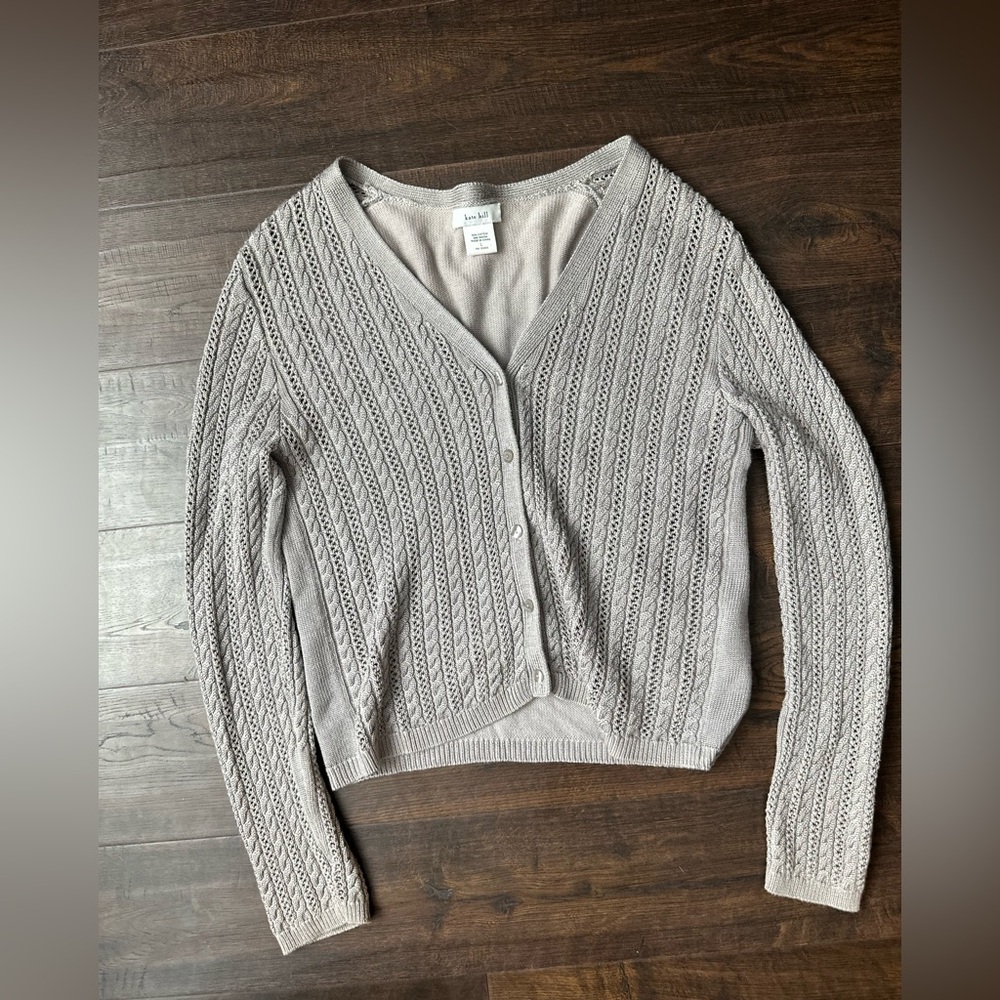 Kate Hill Cable Knit Cardigan